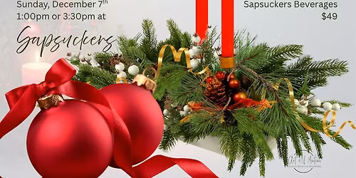 Fresh Pines Holiday Centerpiece Class $49