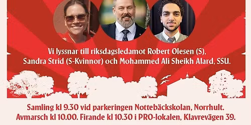 V\u00e4lkommen att fira f\u00f6rsta maj med Socialdemokraterna