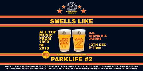 Smells Like Parklife 90s Night