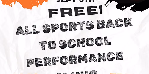 Back To School Sport Performance Clinic