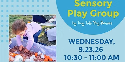 Sensory Play Group by Tiny Tots Big Senses