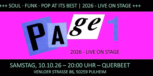 PAGE 1 - Live : Querbeet, Pulheim