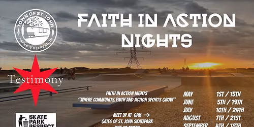 \ud83d\udef9Faith In Action Nights\ud83d\udef9-Gates Skate Park- 10218 Cline Ave