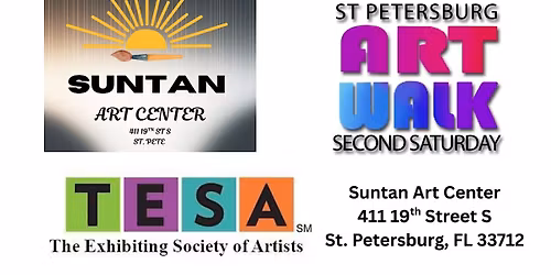Suntan Member's Show - Gratitude\/2nd Saturday Artwalk\/TESA instalation