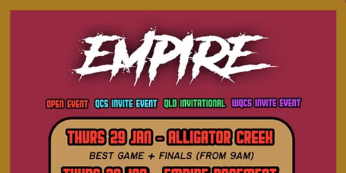 QLD State Champs & Invitational Weekend