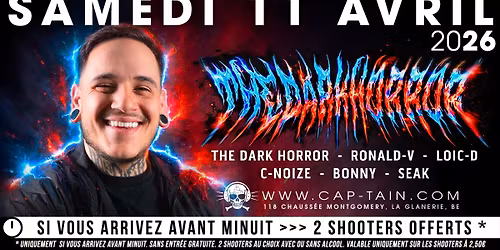 The Dark Horror - Samedi 11 Avril 2026 au Cap'tain