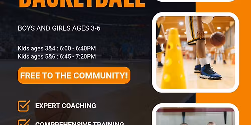 BIDDY BASKETBALL - FREE to the community - AGES 3-6 girls and boys