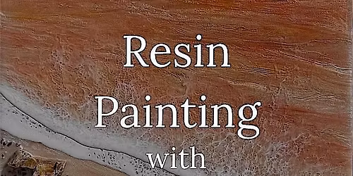 Resin Paiting with Hub on Canal Artist Becky Shiles