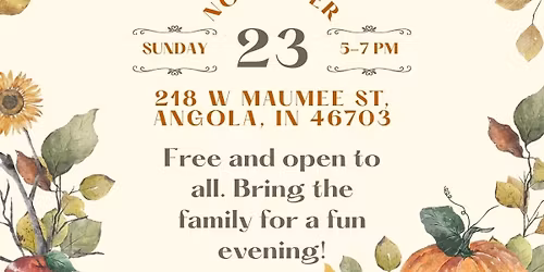 Cahoots Thanksgiving Dinner