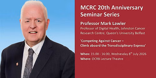 MCRC 20th Anniversary Seminar Series - Professor Mark Lawler