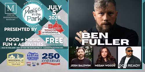 Praise In The Park SUNDAY, JULY 5, 2026 - America 250