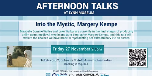 Afternoon Talk - Into the Mystic, Margery Kempe