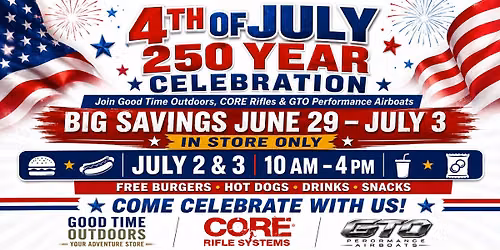 4th of July 250 Year Celebration & Big Storewide Sale