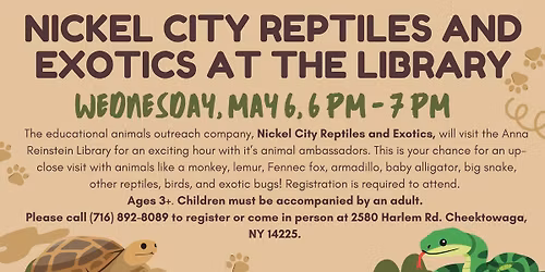 Nickel City Reptiles and Exotics at the Library
