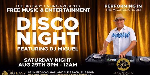 FREE EVENT - DISCO NIGHT [SATURDAY]
