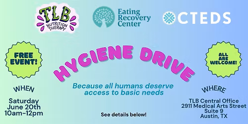 TLB Nutrition Therapy Volunteer Event \u2013 Hygiene Drive