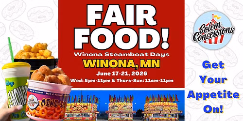 Winona, mn - Fair Food at Winona Steamboat Days!