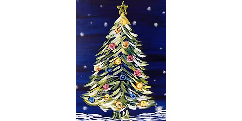 Sparkling Christmas Lights - Paint and Sip in Houston | Classpop!\u2122