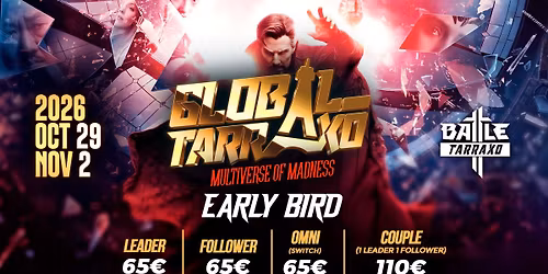 GLOBAL TARRAXO FESTIVAL PARIS 2026 - CODE: ROBINE