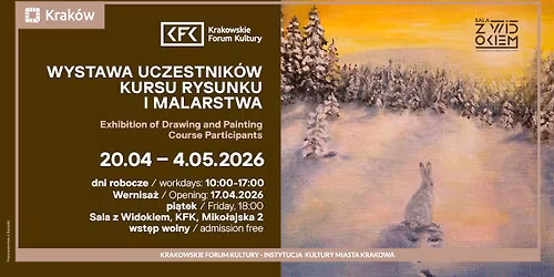 Wystawa uczestnik\u00f3w kursu rysunku i malarstwa w KFK