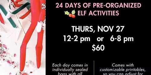 \ud83e\udddd\u200d\u2640\ufe0f\ud83c\udf84\u2728 ELF ON THE SHELF KIT ASSEMBLY PARTY! \u2728\ud83c\udf84\ud83e\udddd\u200d\u2642\ufe0f