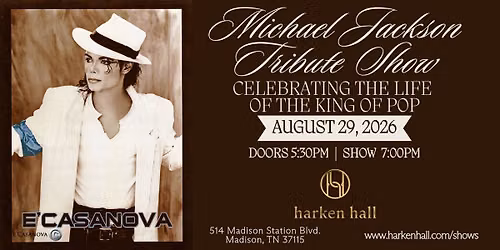 Michael Jackson Tribute Show: Celebrating the life of the King Of Pop