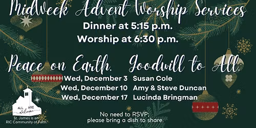 Advent MidWeek Dinner & Worship