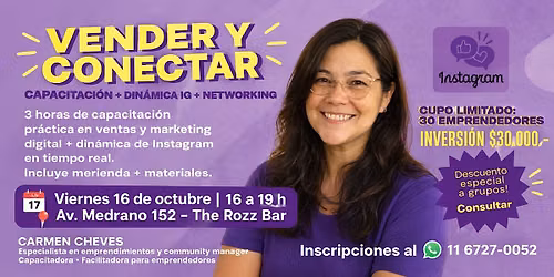 TALLER VIVENCIAL VENDER Y CONECTAR PARA EMPRENDEDORES