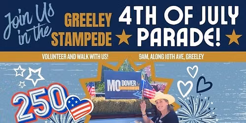 Mo in The Greeley 4th of July Parade