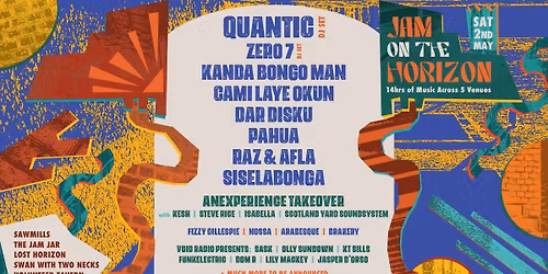 Jam on the Horizon w\/ Quantic, Zero 7, Kanda Bongo Man, Joe Armon-Jones + more