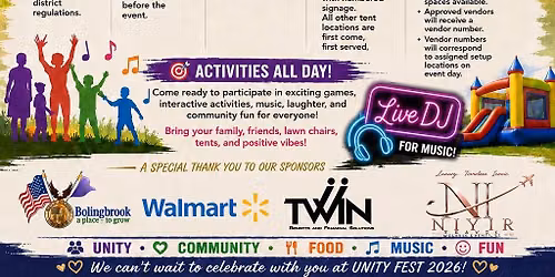 balln Picnic Is Now " Unity Fest"
