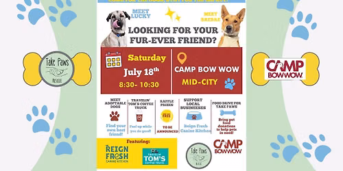 Camp Bow Wow Mid-City Adoption Event & Food Drive