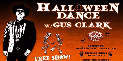 FREE Halloween Dance w\/Gus Clark 