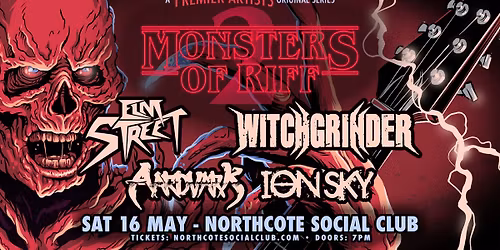 MONSTERS OF RIFF 2 | Sat 16 May - Northcote Social Club
