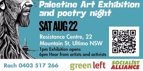 EXHIBITION & POETRY: Symphony of Resistance: Palestine Art Exhibition