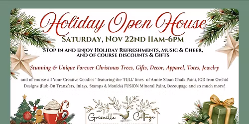Holiday Open House at Grisaille Cottage
