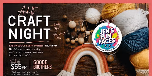 Adult Craft Nights - Goode Brothers Bethlehem