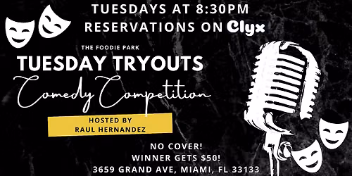 Tuesday Tryouts Comedy Competition Show