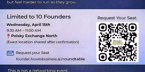 Founder Strategy Roundtable (For Businesses That Are Working \u2014 But Not Flow