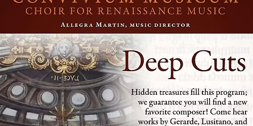Convivium presents Deep Cuts - May 30 in Worcester, MA