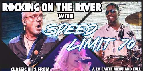 New Date! Rocking on the River w\/SPEED LIMIT 70 Aboard the Barbara Lee, 8\/7