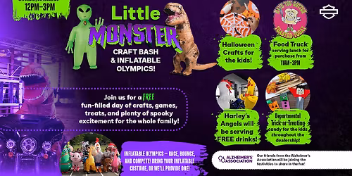 Little Monster Craft Bash & Inflatable Olympics!