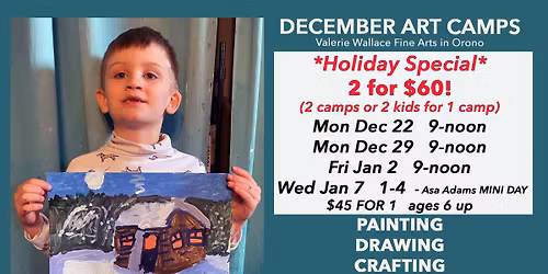 DECEMBER ART CAMPS