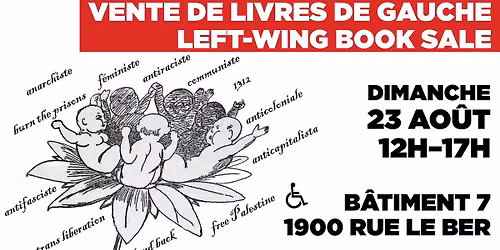 Vente de livres de gauche (ao\u00fbt) \/\/ Left-wing book sale (August)