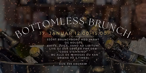 L\u00d8RDAGSLIVE: BOTTOMLESS BRUNCH MED LIVE DJ \/\/ 17. JANUAR