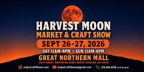 JudysCraftShows..com\/ JudysCraftShows@gmail..com\/ 419.366.4028(Call or Text)