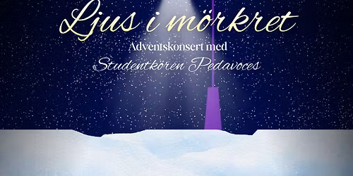 Ljus i mörkret - adventskonsert med Studentkören Pedavoces