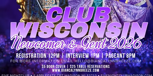 Club Wisconsin Newcomer & Gent 2026