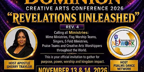 DOMINION CREATIVE ARTS CONFERENCE 2026