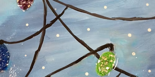 Glass Christmas Lights Coffee & Canvas Sunday, November 16th, 2025 1 pm